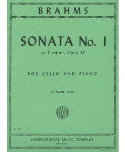 Brahms, Johannes - Sonata No. 1 in e minor Op. 38 for Cello and Piano - by Rose - International